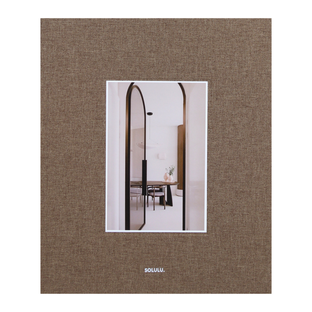 Calm Living storage book brown linen