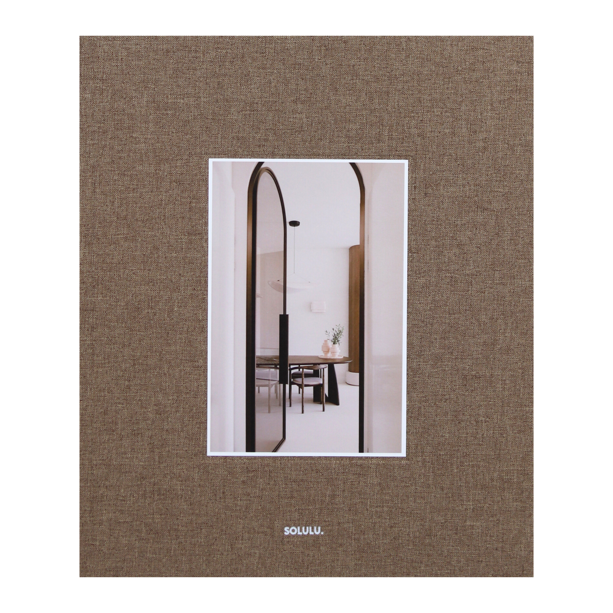 Calm Living storage book brown linen