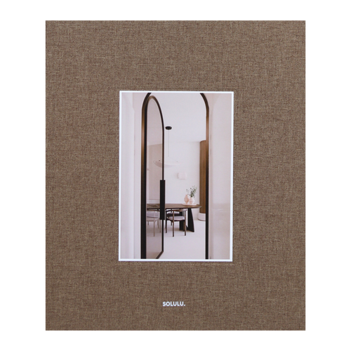 Calm Living storage book brown linen