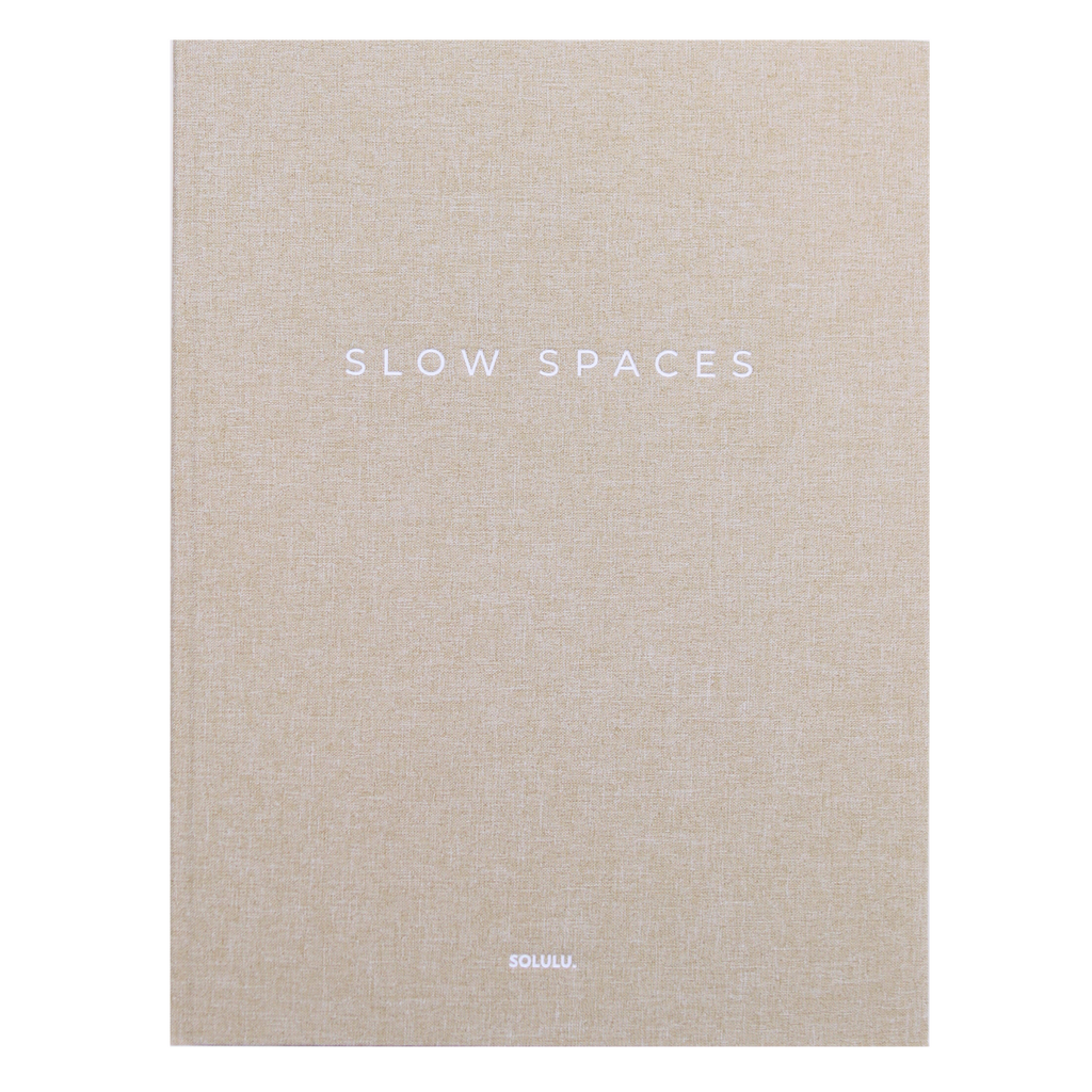 Slow Spaces storage book beige linen