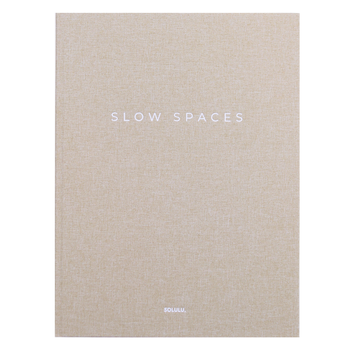 Slow Spaces storage book beige linen