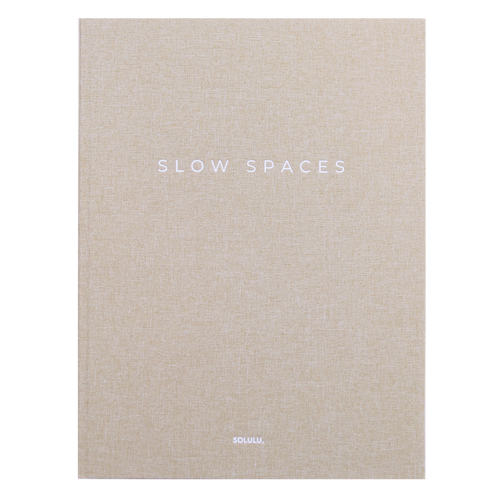 Slow Spaces storage book beige linen