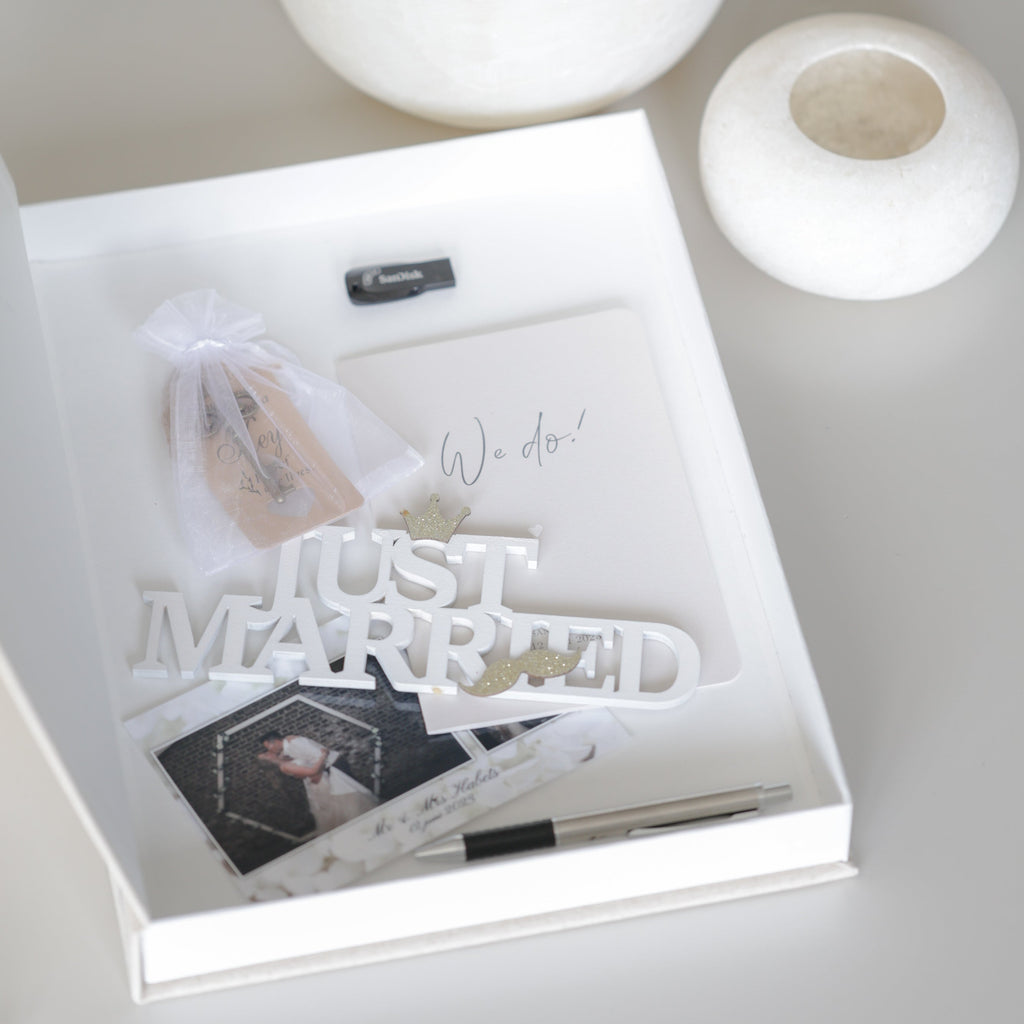 Memories storage book as wedding gift