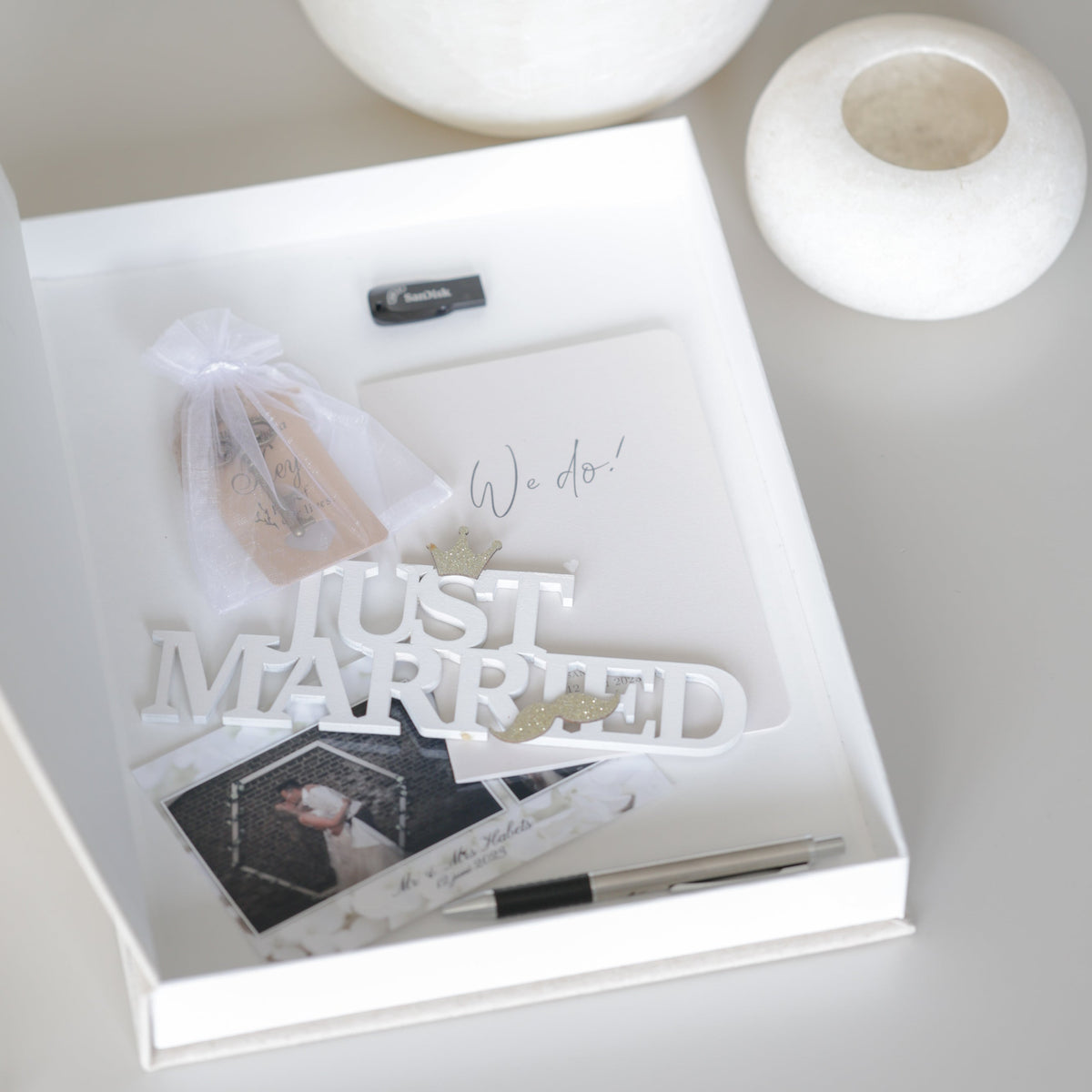 Memories storage book as wedding gift