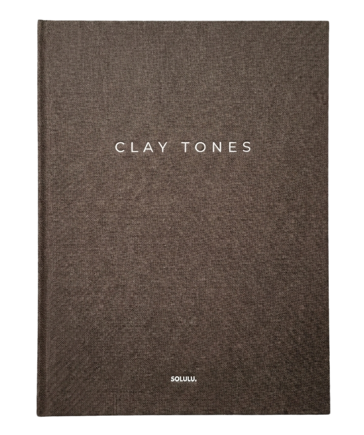 Clay Tones storage book brown linen