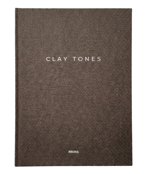 Clay Tones storage book brown linen