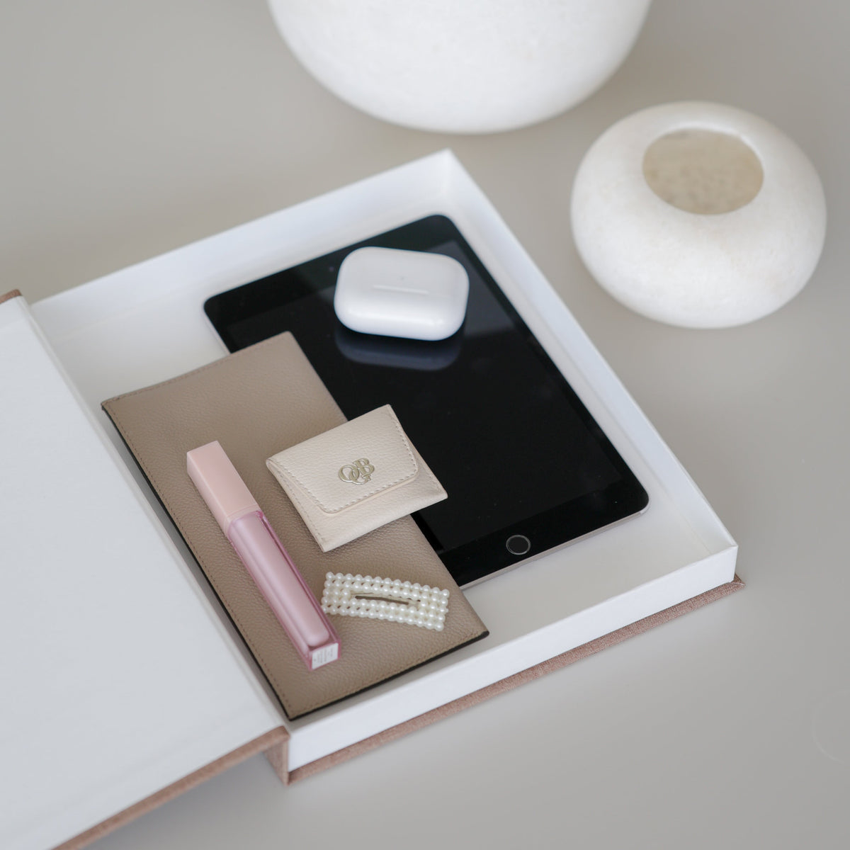 Calm Living styled with storage space